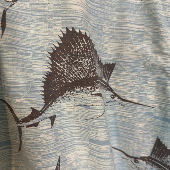 Monte Carlo Men’s Shirt Fishing Sailfish and Marlin Pattern Large - Picture 4 of 6